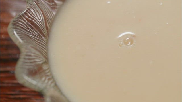 Close-up of a bowl containing white shindari