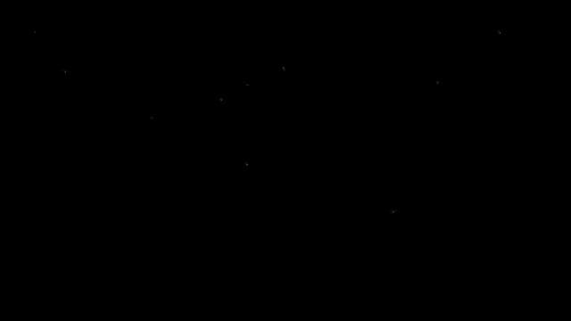 Graphic Effect of Fireflies Illuminating the Darkness