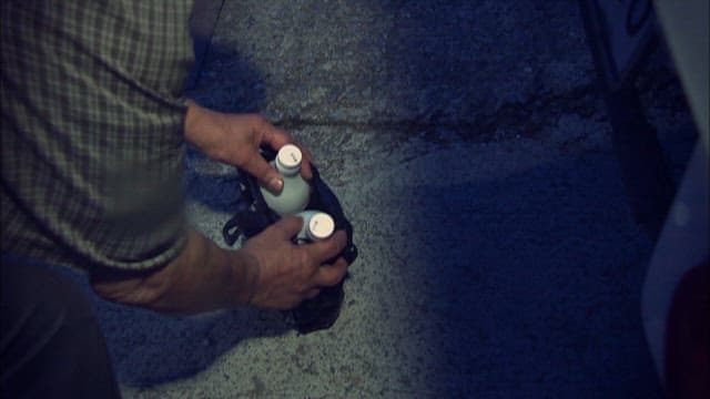 Two Bottles of Makgeolli in a Plastic Bag