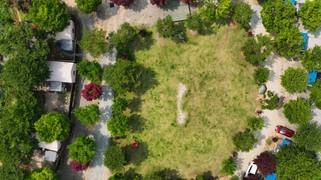 Campsite Surrounded by Green Nature