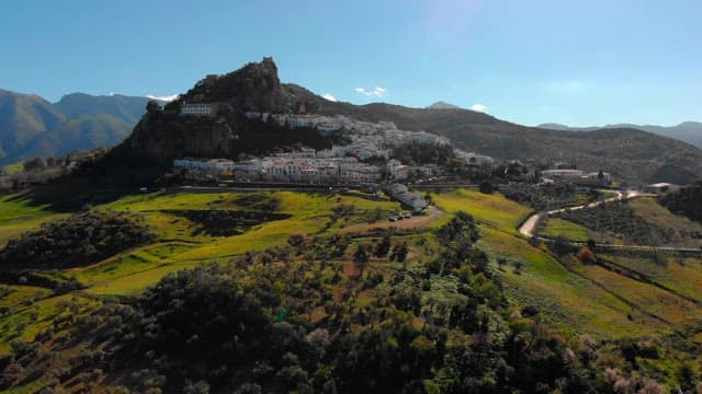 Picturesque village on a hillside