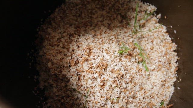 Malted non-glutinous rice prepared for making traditional Korean alcohol