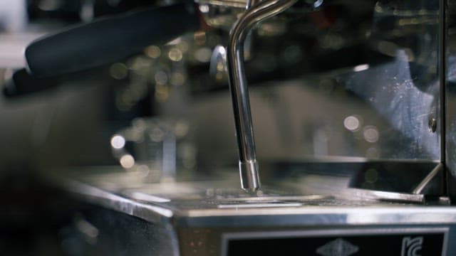 Steam Rising from an Espresso Machine