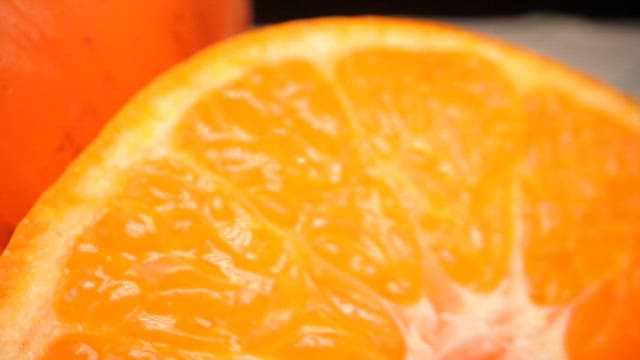 Close-up of an orange and carrot