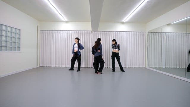K-POP Dancers Practicing in a Studio