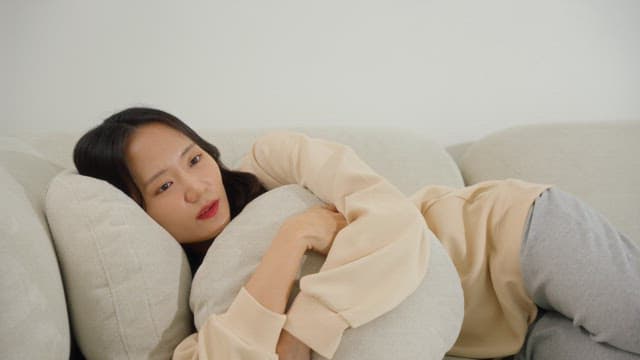 Comfortable Relaxation on a Cozy Couch