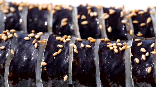 Kimbap with various vegetables