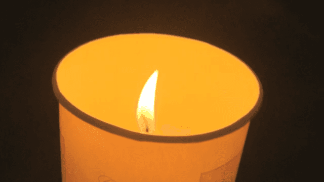 Candlelight Filled with Earnest Wishes