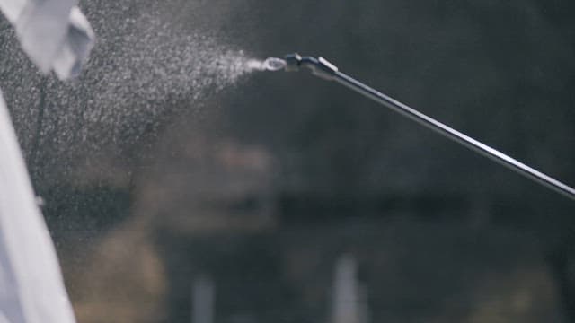 Spray Sterilizer to Disinfect Emergency Tents