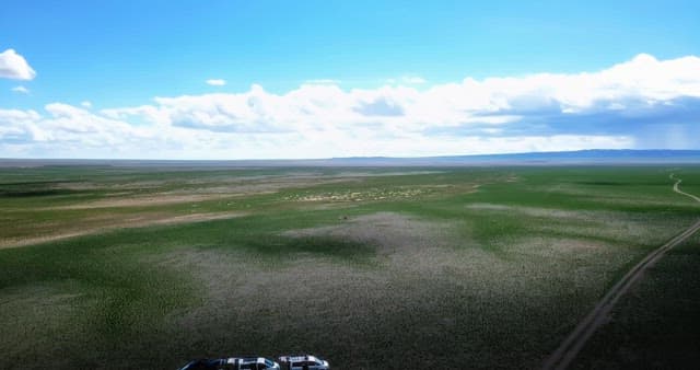 Vast landscape under a clear blue sky