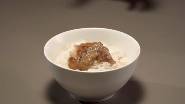 Rice with Crab Mixed in Soy Sauce