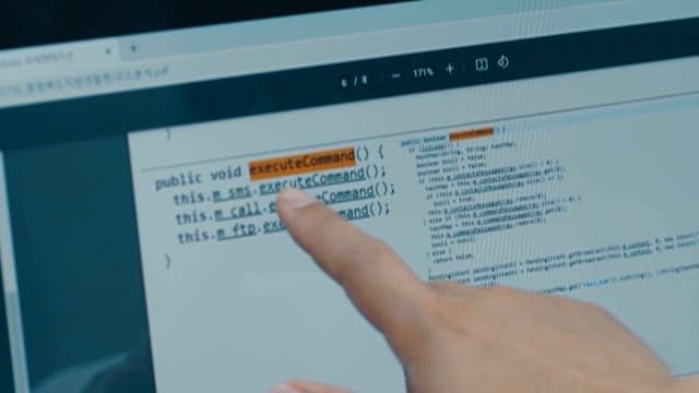 Programming Language on a Computer Screen
