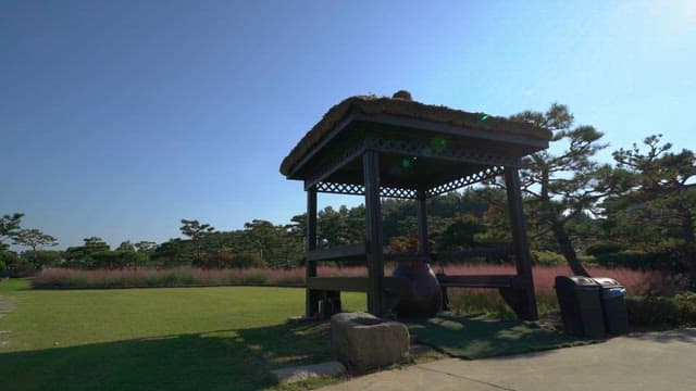 Traditional Pavilion in a Peaceful Park