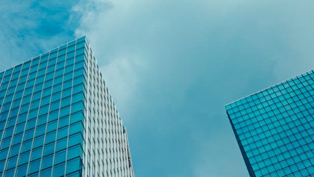 Downtown Buildings and Blue Sky