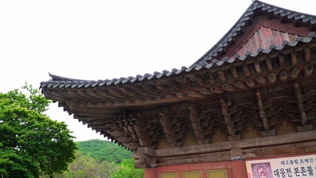 Seonamsa Temple, a temple boasting an elaborate wooden roof